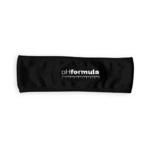 Cinta para el pelo (negra) con el logo de pHformula
